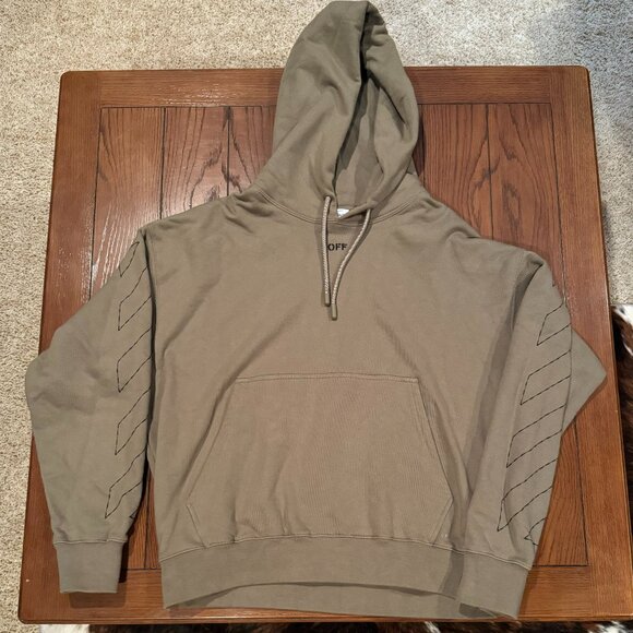 OFF-WHITE STITCH SKATE DRAWSTRING HOODIE